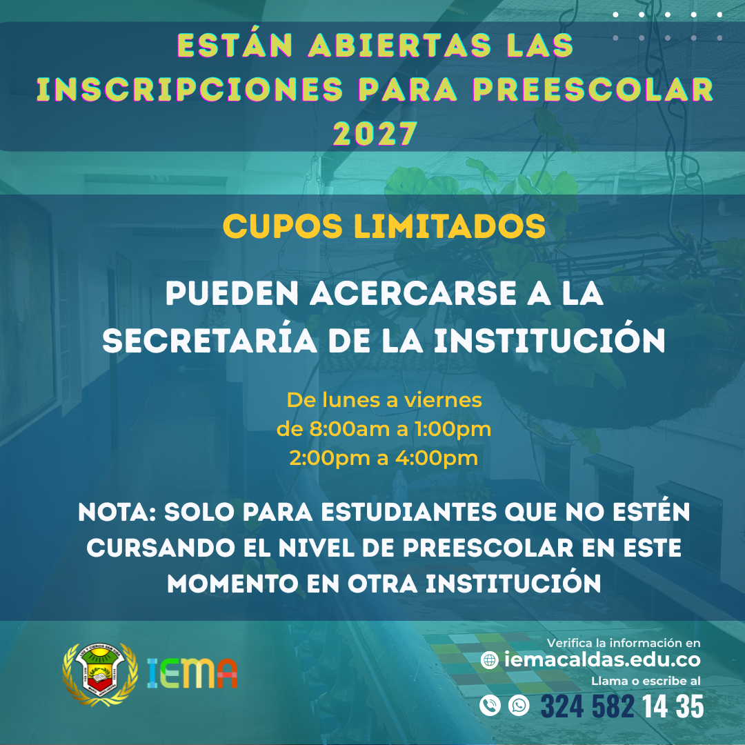 Inscripciones preescolar 2027